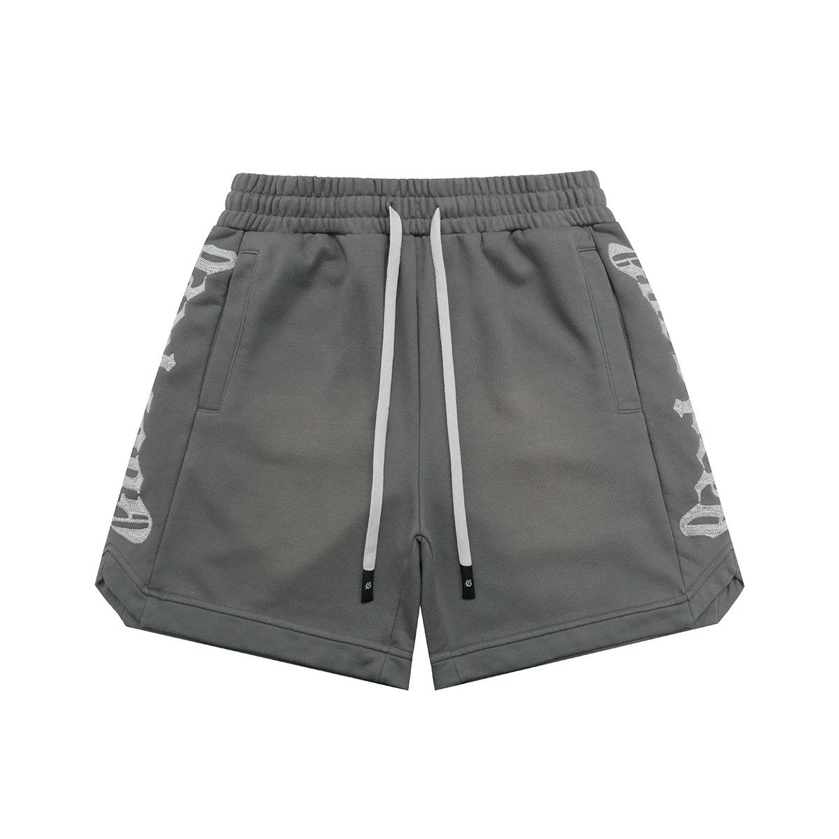 GOOD BRAND Goods Logo-Print Drawstring Waist Shorts Burgundy Shorts - 8