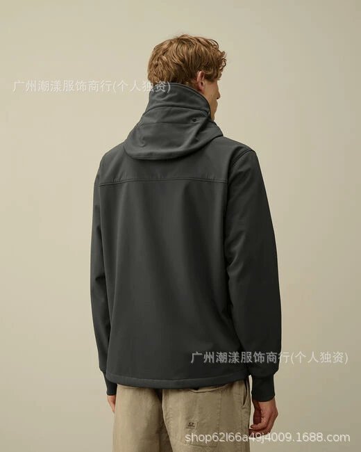 C.P. Company Hooded Windbreaker Black Jacket Outerwear - 8