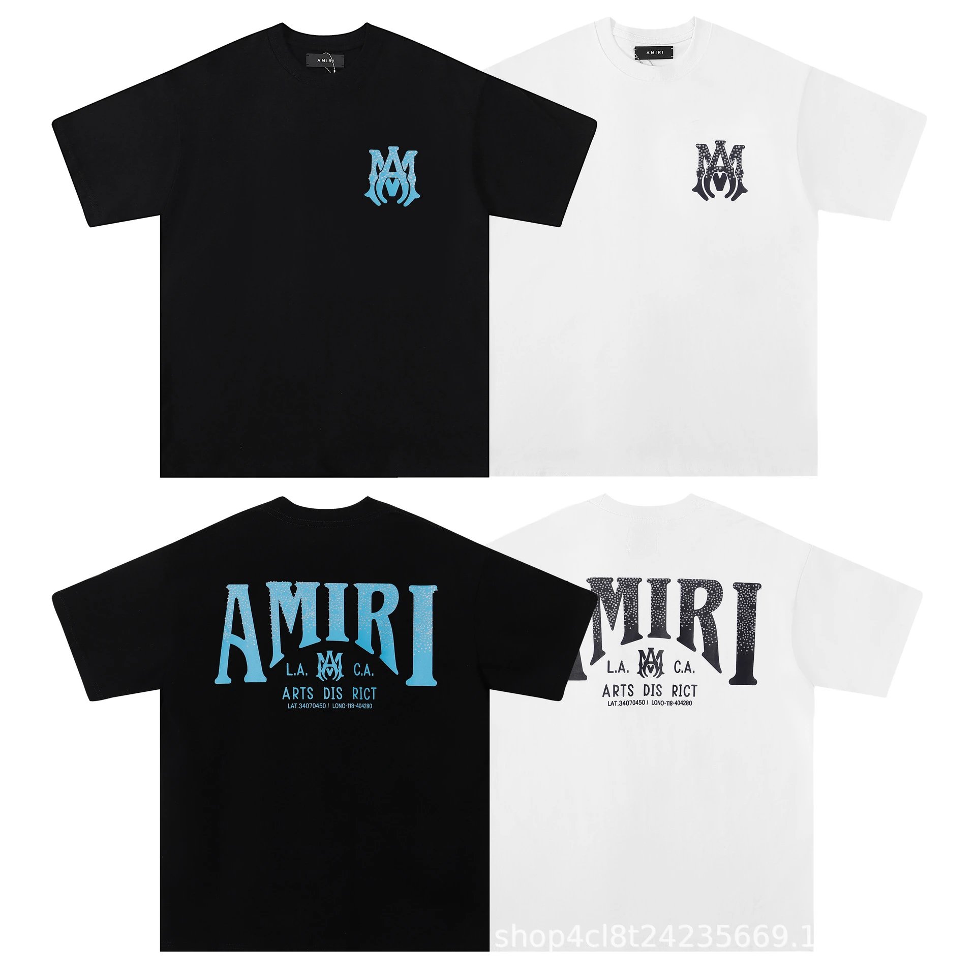 Amiri AMIRI Logo Print Black T-Shirt - 9