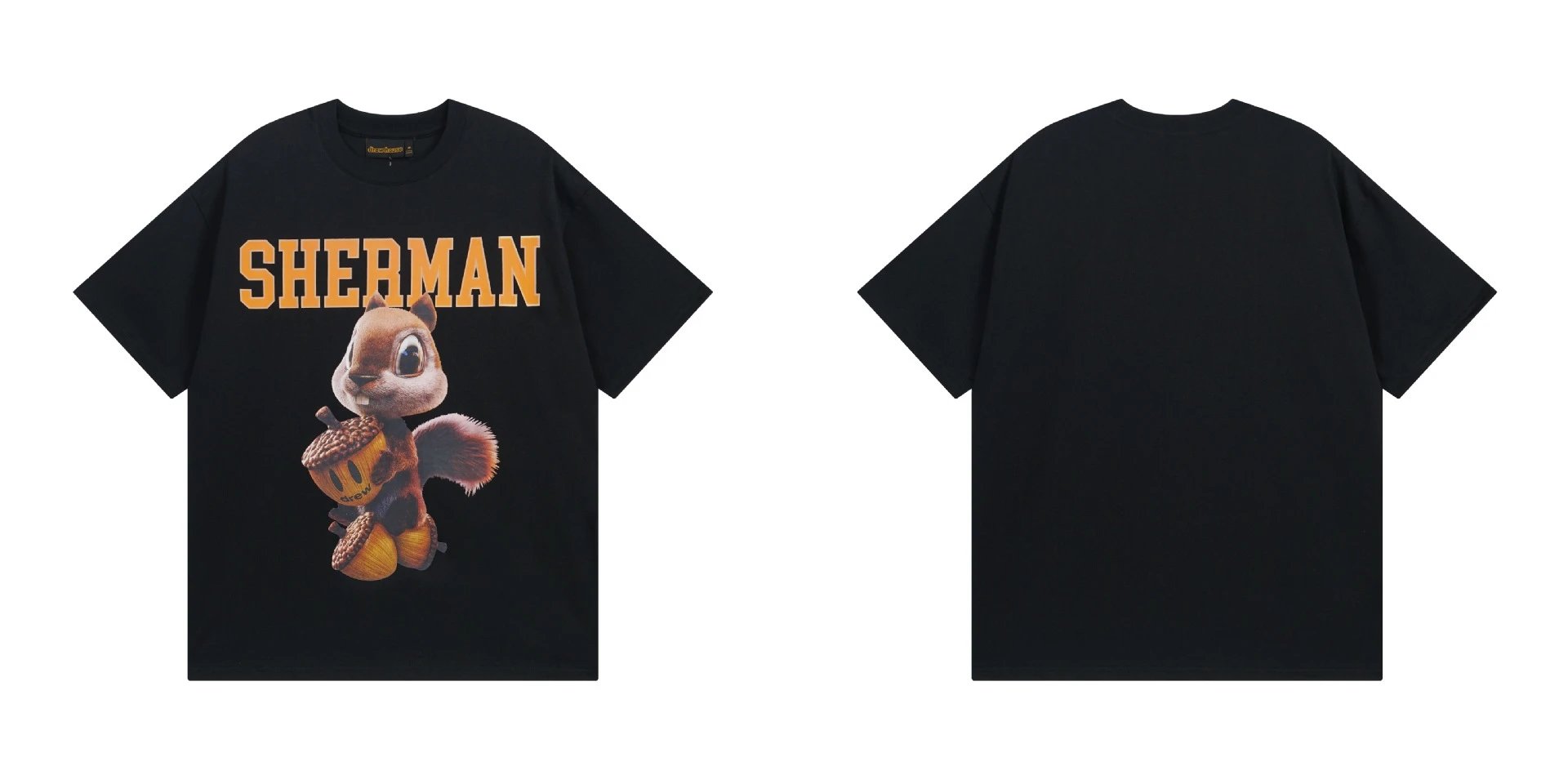Drew House Sherman Squirrel Black T-Shirt - 28