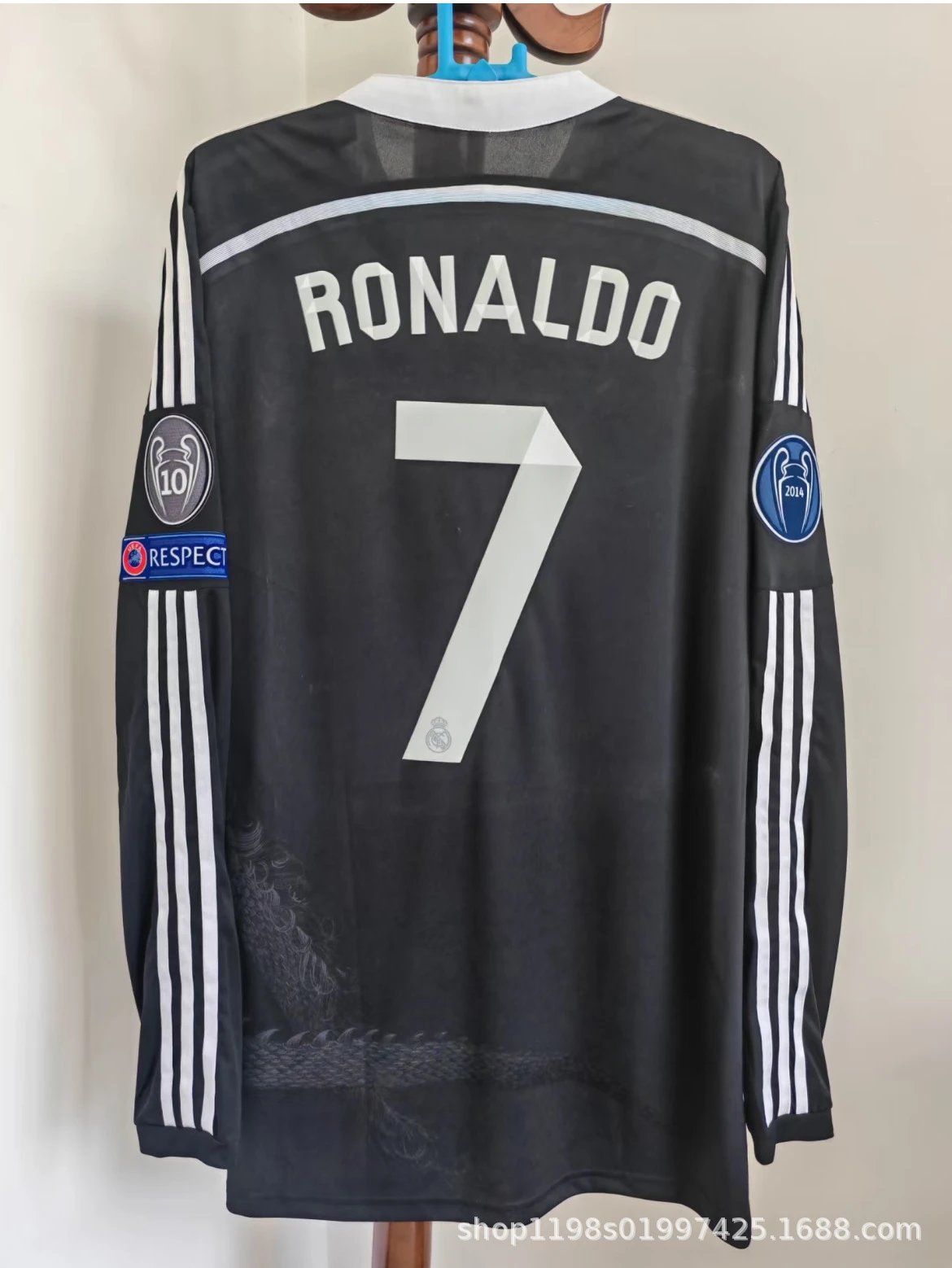 Real Madrid x Adidas 2017 Champions League Third Jersey Turquoise Ronaldo #7 - 8