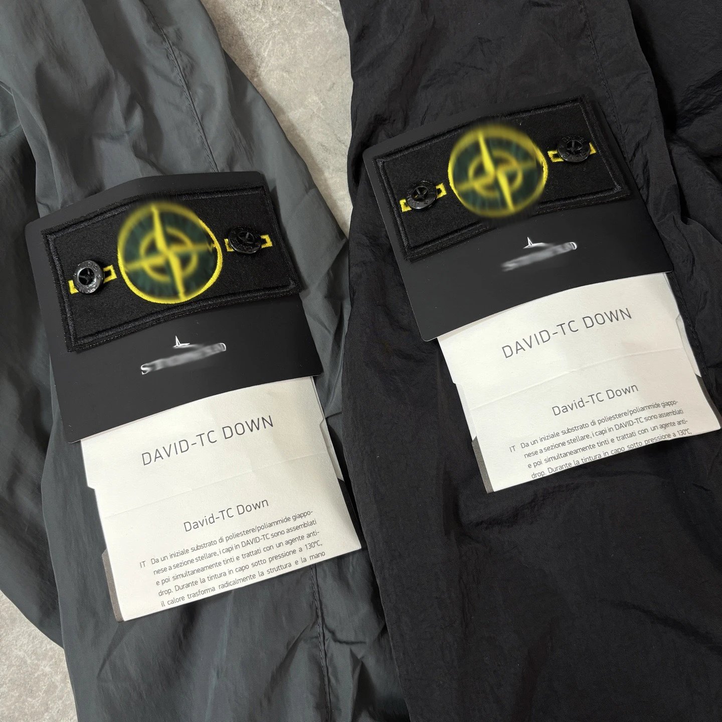Stone Island David TC Down Black Windbreaker Jacket - 9