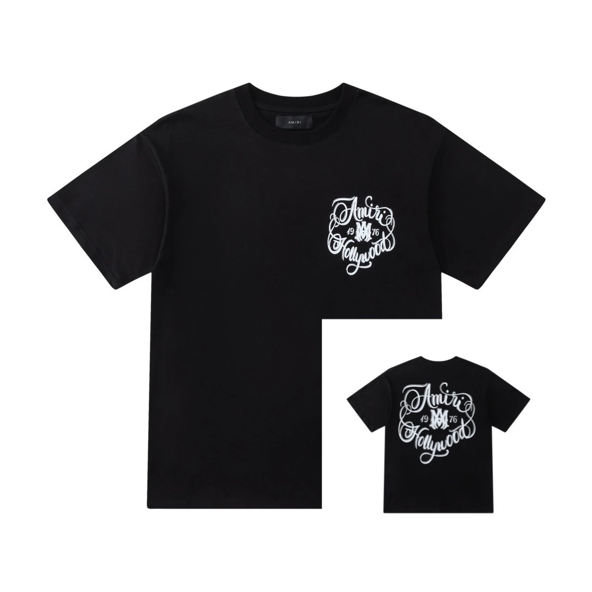 Amiri Horse Print Distressed Black T-Shirt - 2