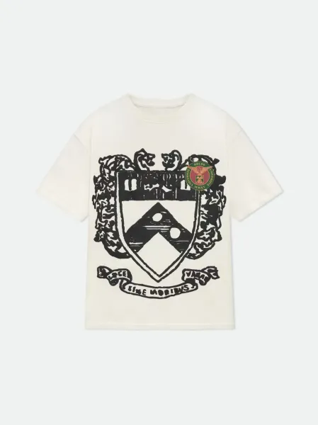 Rhude Harvard Crest White T-Shirt - 17
