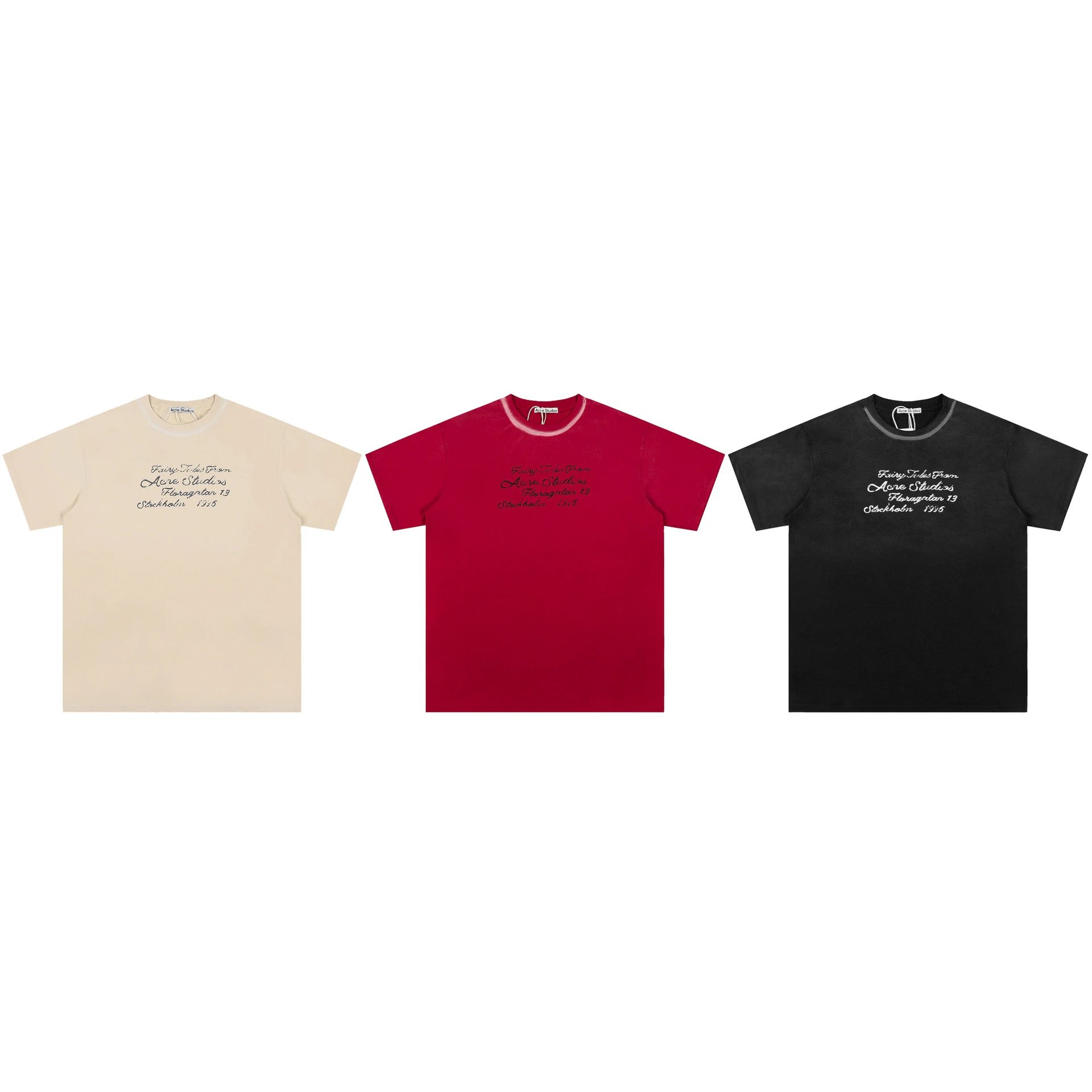 Acne Studios T-Shirts Embroidered Logo image 4