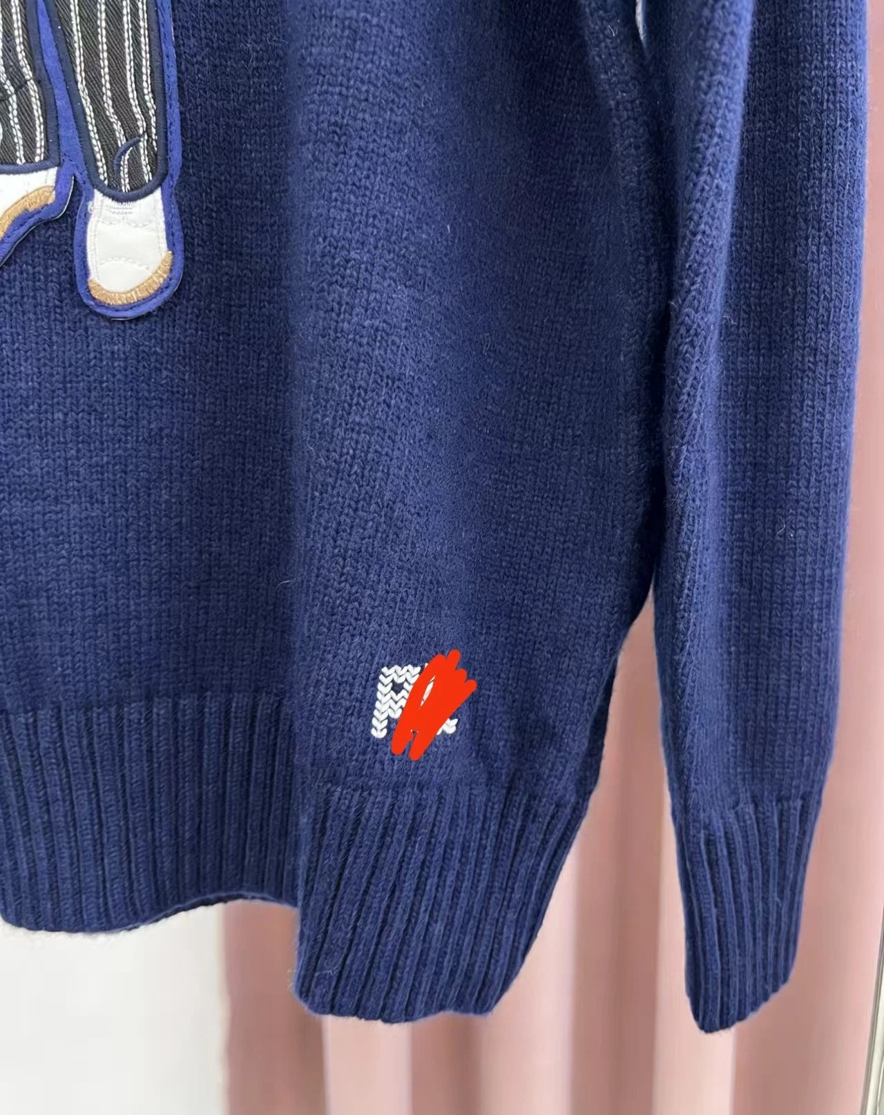 Polo Ralph Lauren Bear Embroidered Cream Sweater - 10