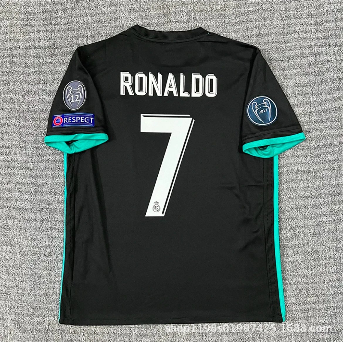 Real Madrid x Adidas 2017 Champions League Third Jersey Turquoise Ronaldo #7 - 18