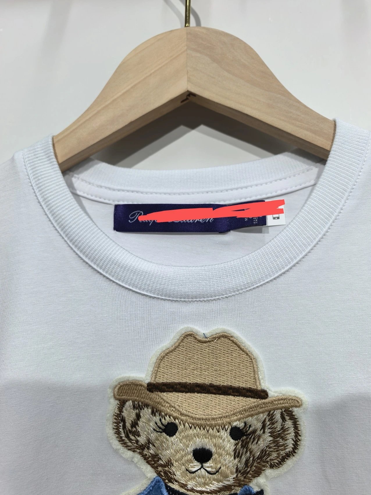 Polo Ralph Lauren Bear Embroidered Gray T-Shirt - 8
