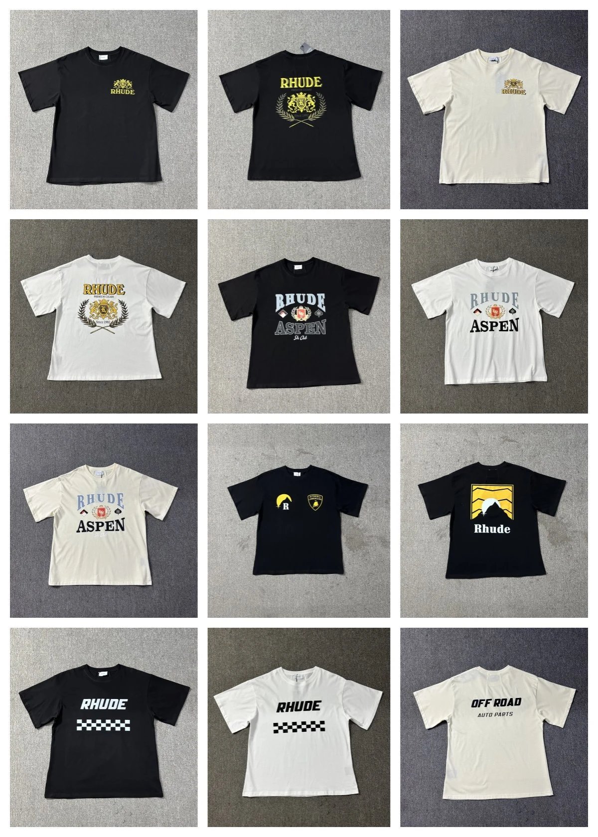 Rhude Mountain Sunrise White T-Shirt - 15