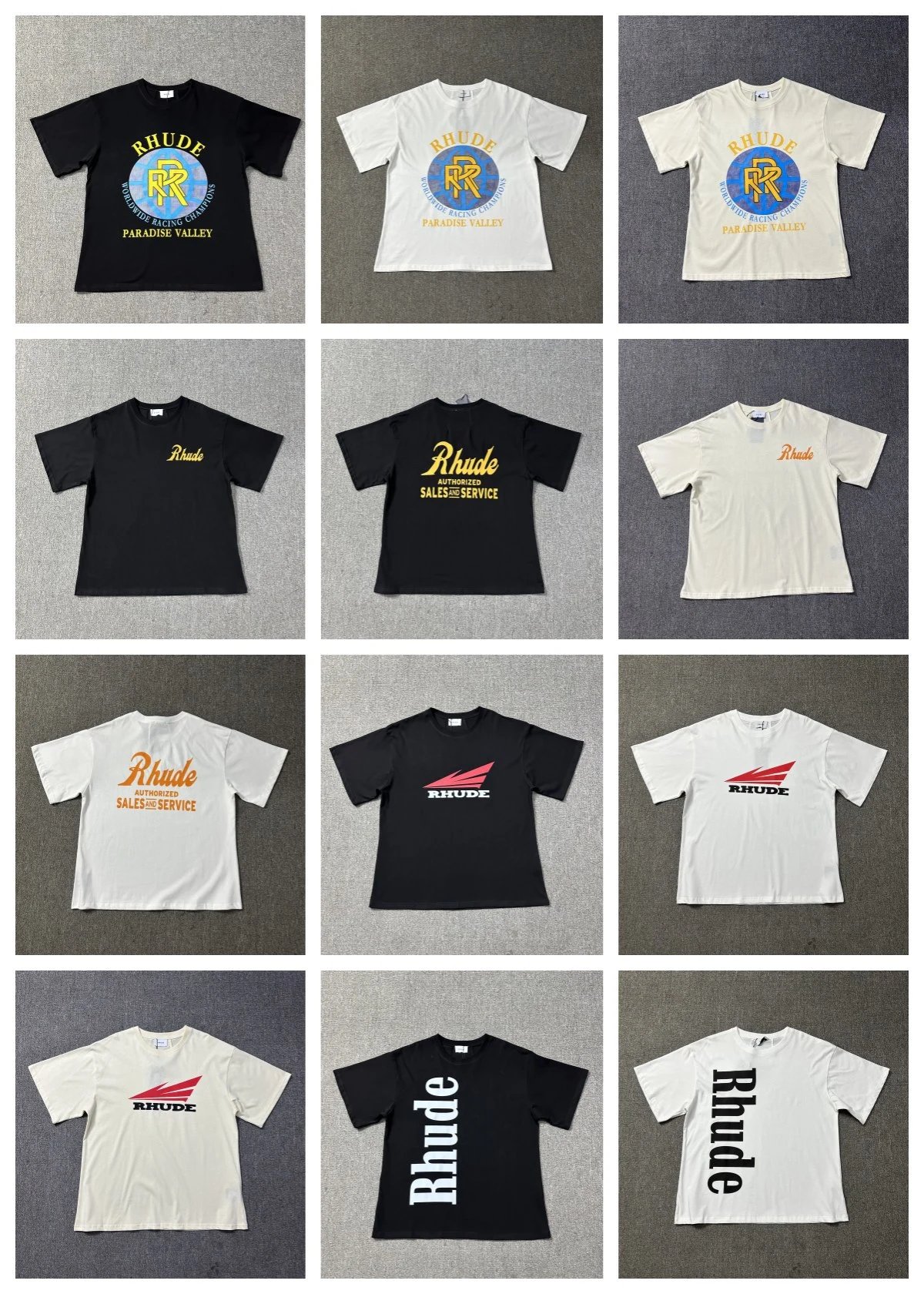 Rhude Mountain Sunrise White T-Shirt - 16
