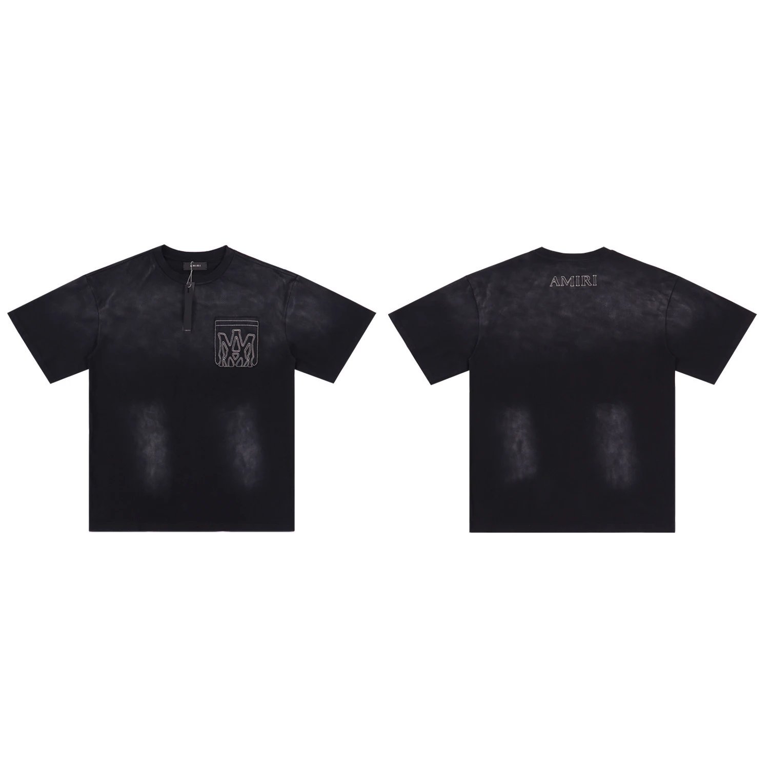 Amiri Distressed Black T-Shirt - 4