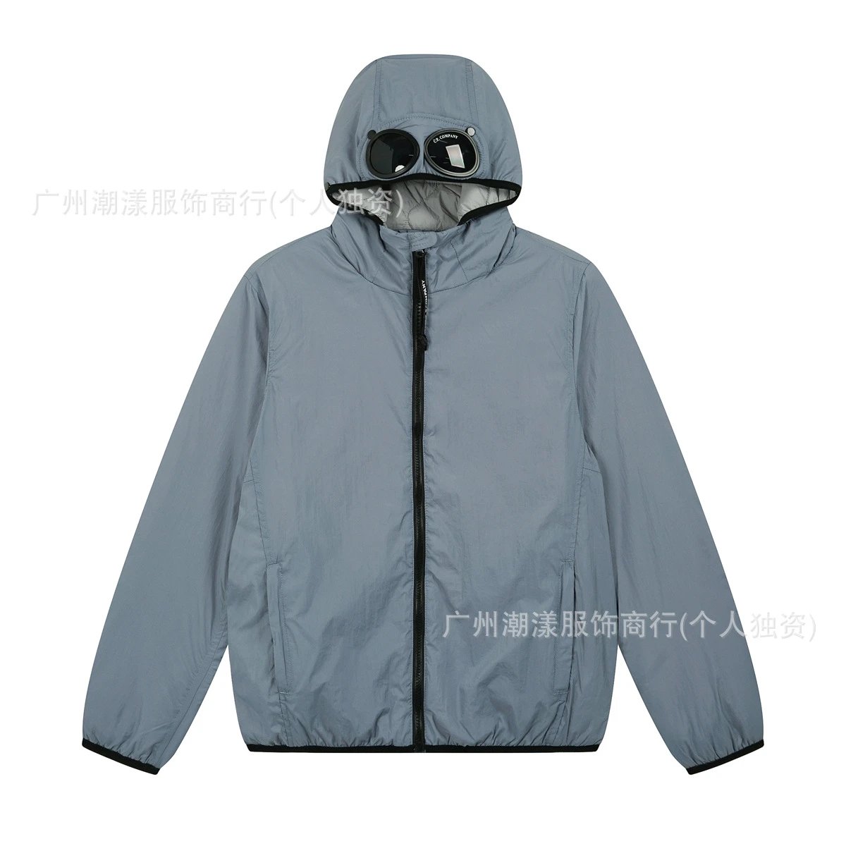 C.P. Company Hooded Windbreaker Black Jacket Outerwear - 12