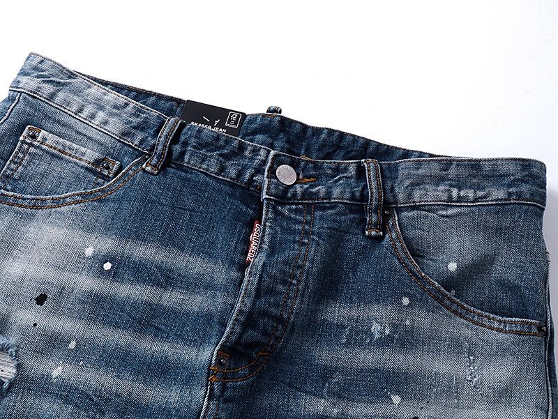 Dsquared2 Distressed Black Paint-Splatter Jeans - 6