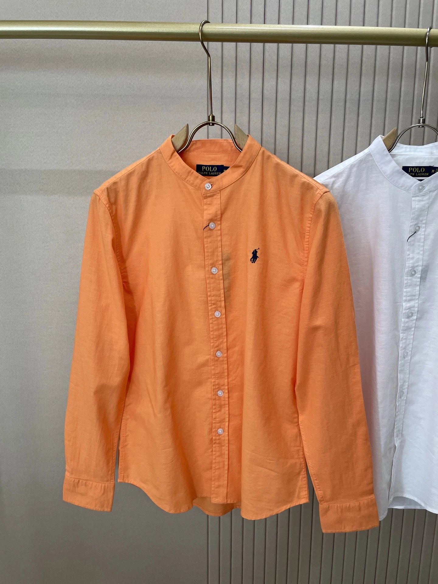 Polo Ralph Lauren Mandarin Collar Shirt Navy Blue - 30