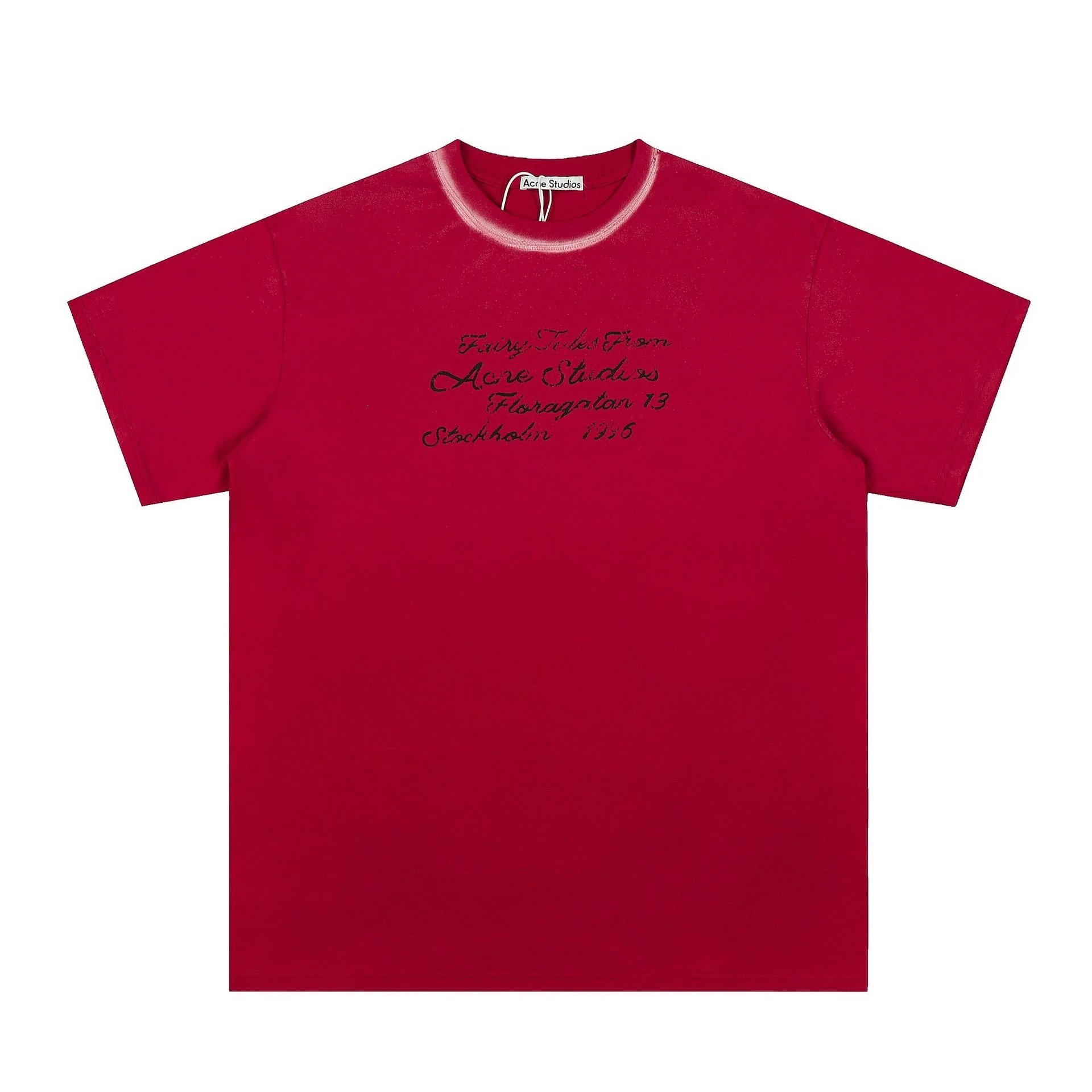 Acne Studios Heart Logo Pink T-Shirt - 31