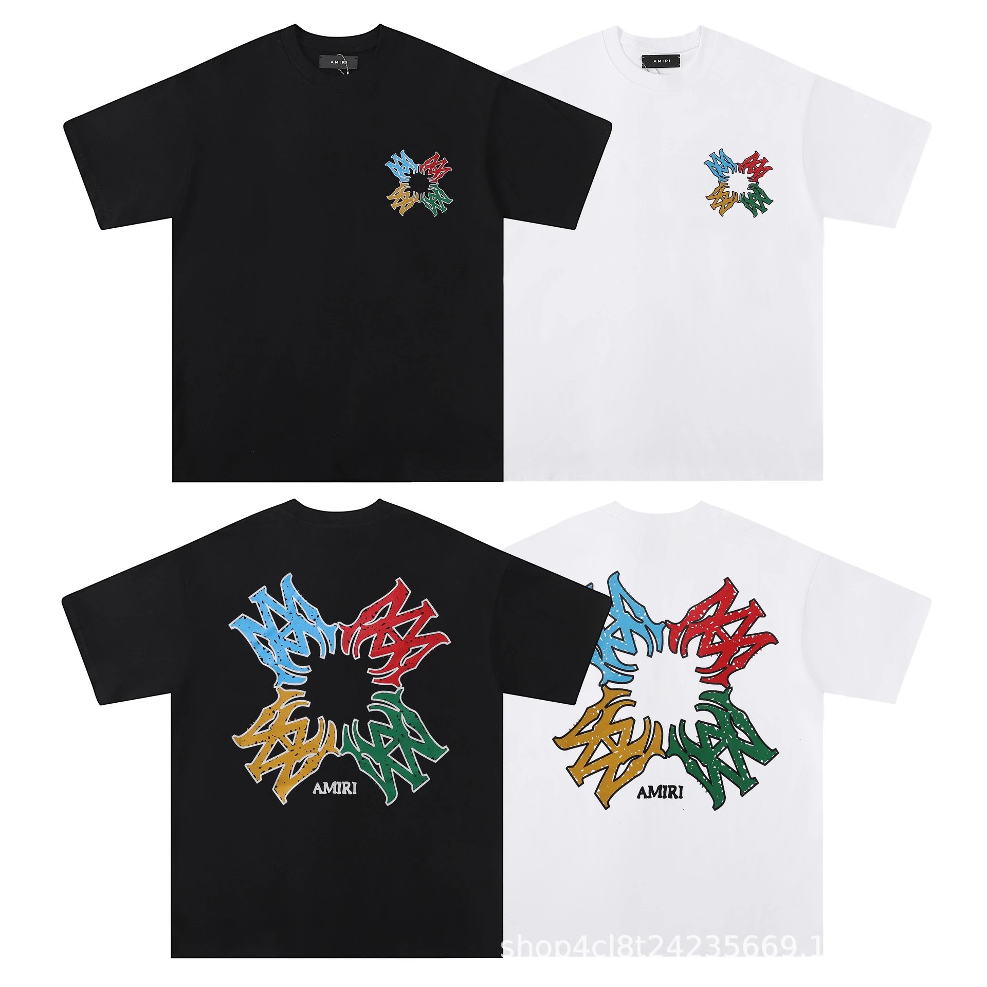 Amiri AMIRI Logo Print Black T-Shirt - 40