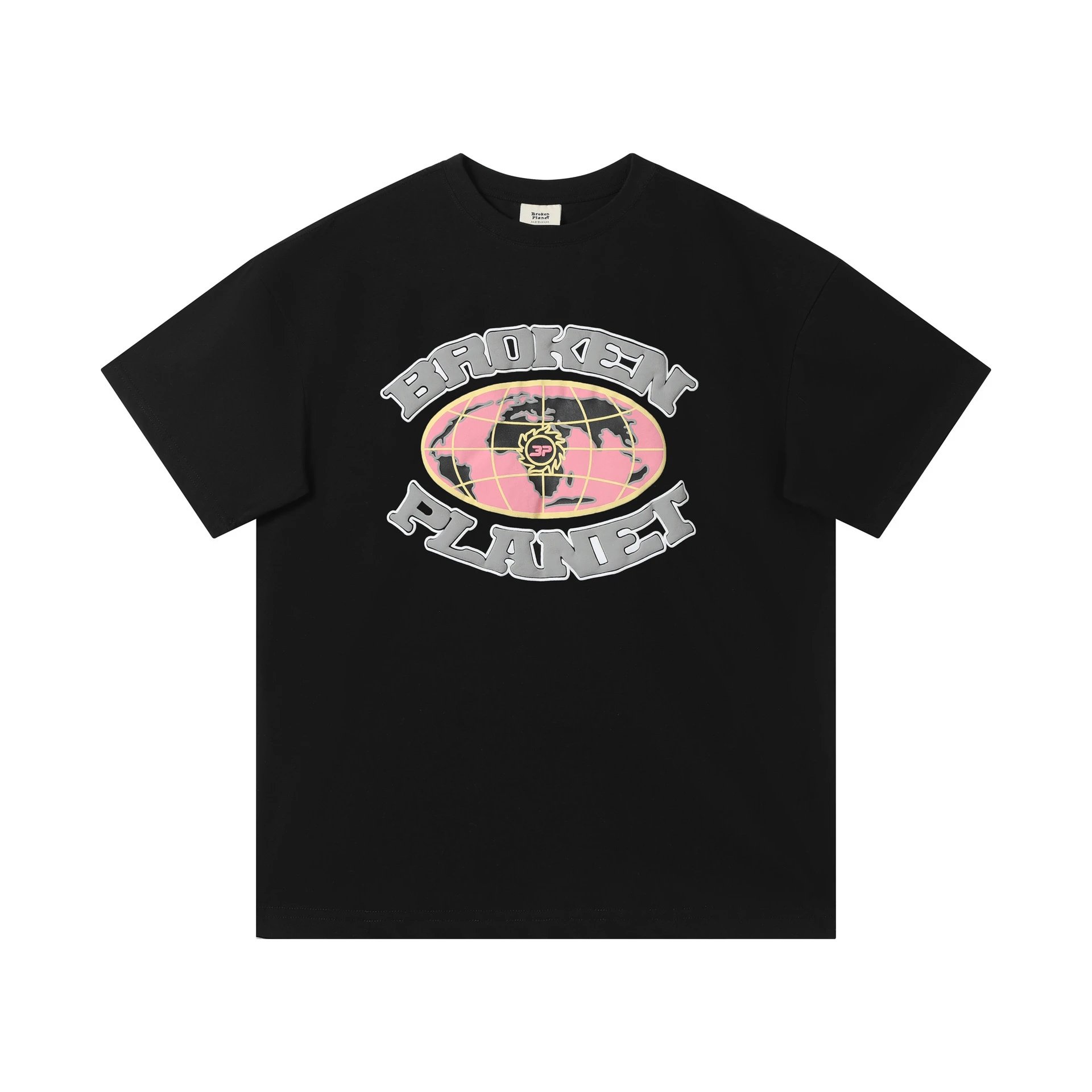 Broken Planet Skull Crossbones Graphic T-Shirt Black - 49