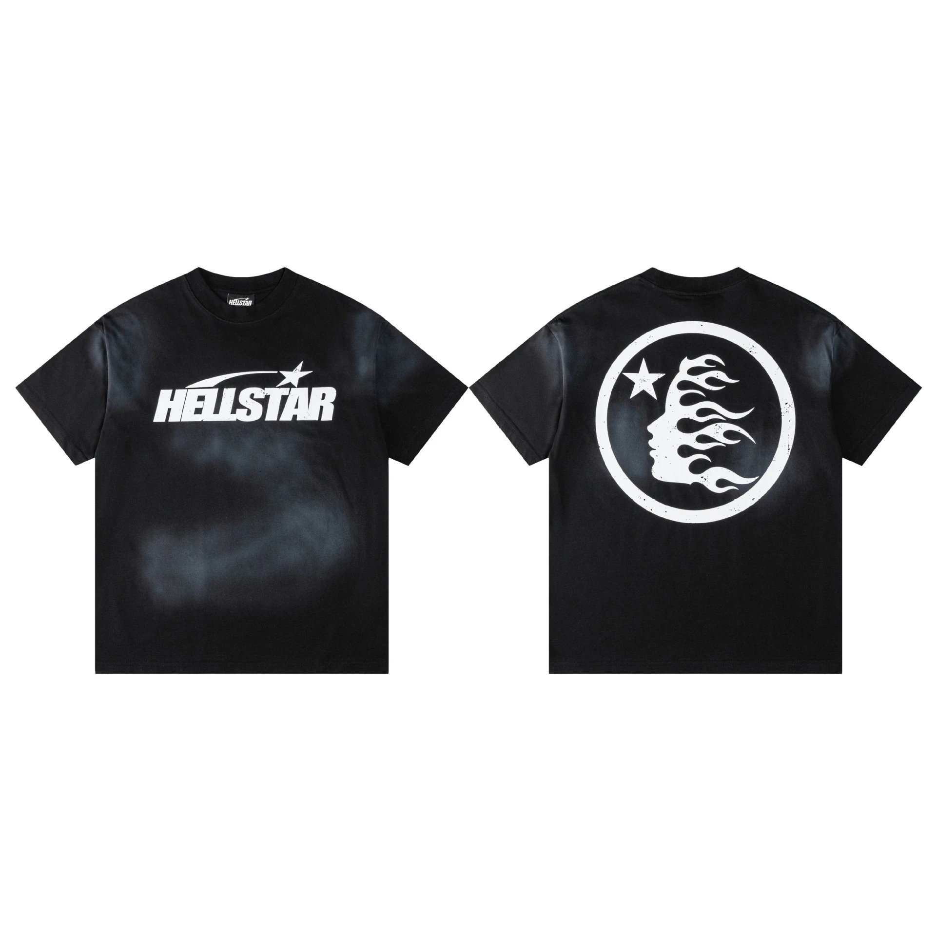 Hellstar Reach Your Inner Peace Flame Skeleton T-Shirt Black - 5