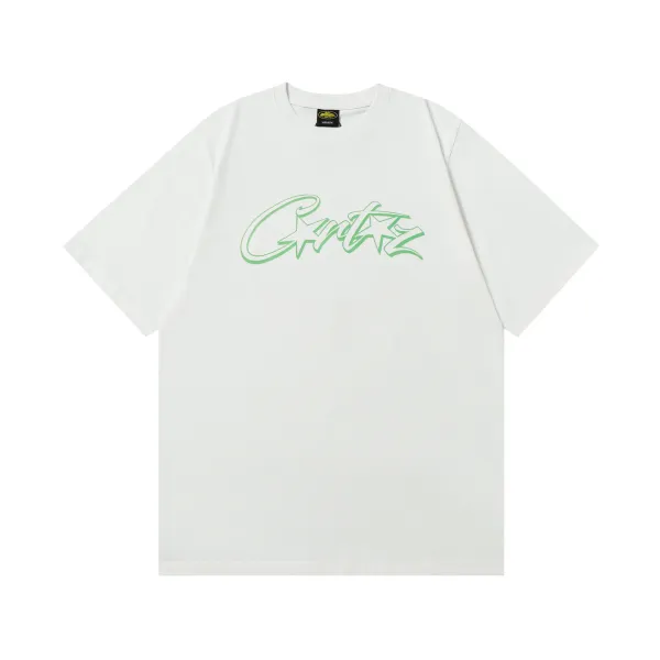 Corteiz Script Logo White T-Shirt - 1