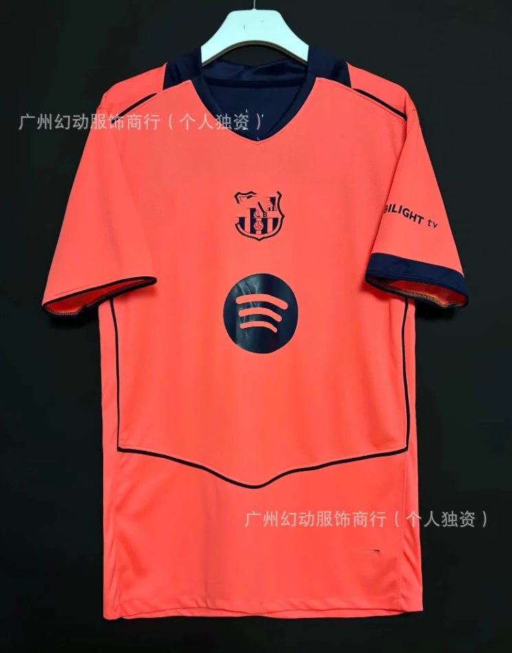 Design Football Jersey Pink with Navy Stripes - 30