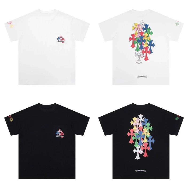 Chrome Hearts Logo Embroidered Black T-Shirt - 9