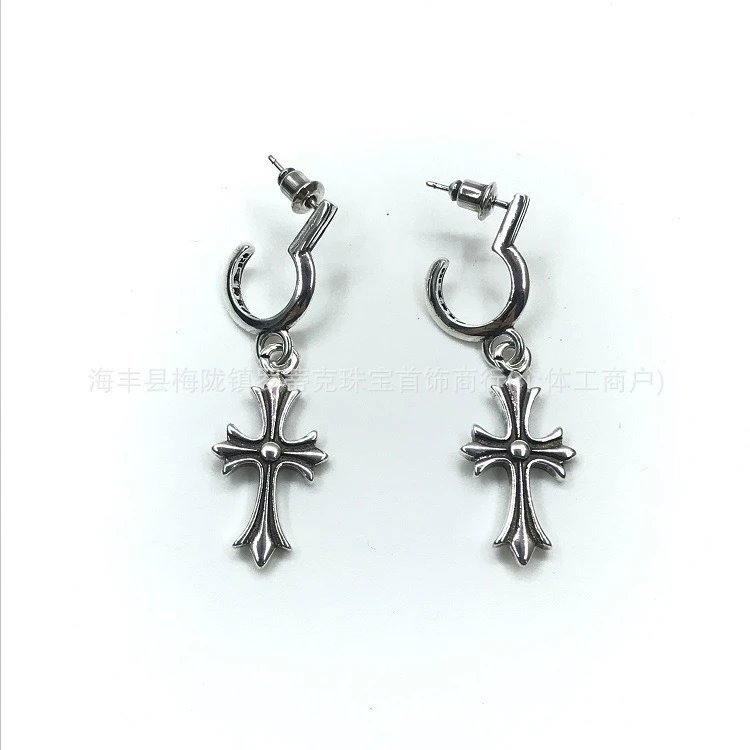 Design Floral Scroll Stud Earrings Silver Jewelry - 23