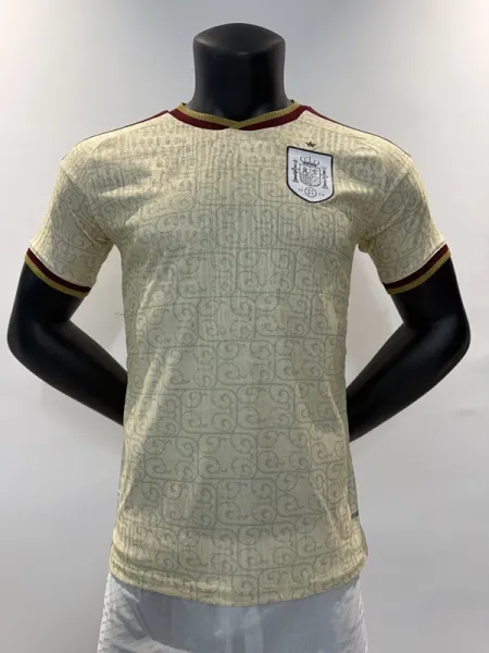 Design Spain National Team Away Jersey Cream Swirl Pattern Jersey - 1