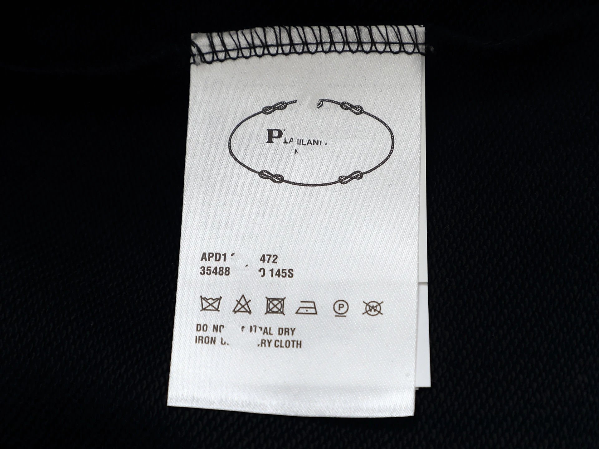 Prada Logo Embroidered Black Hoodie - 47