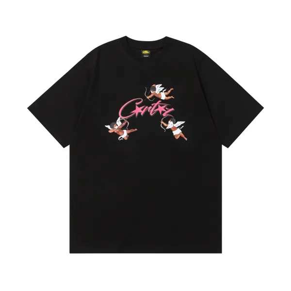 Corteiz Cupid Graphic Black T-Shirt - 1
