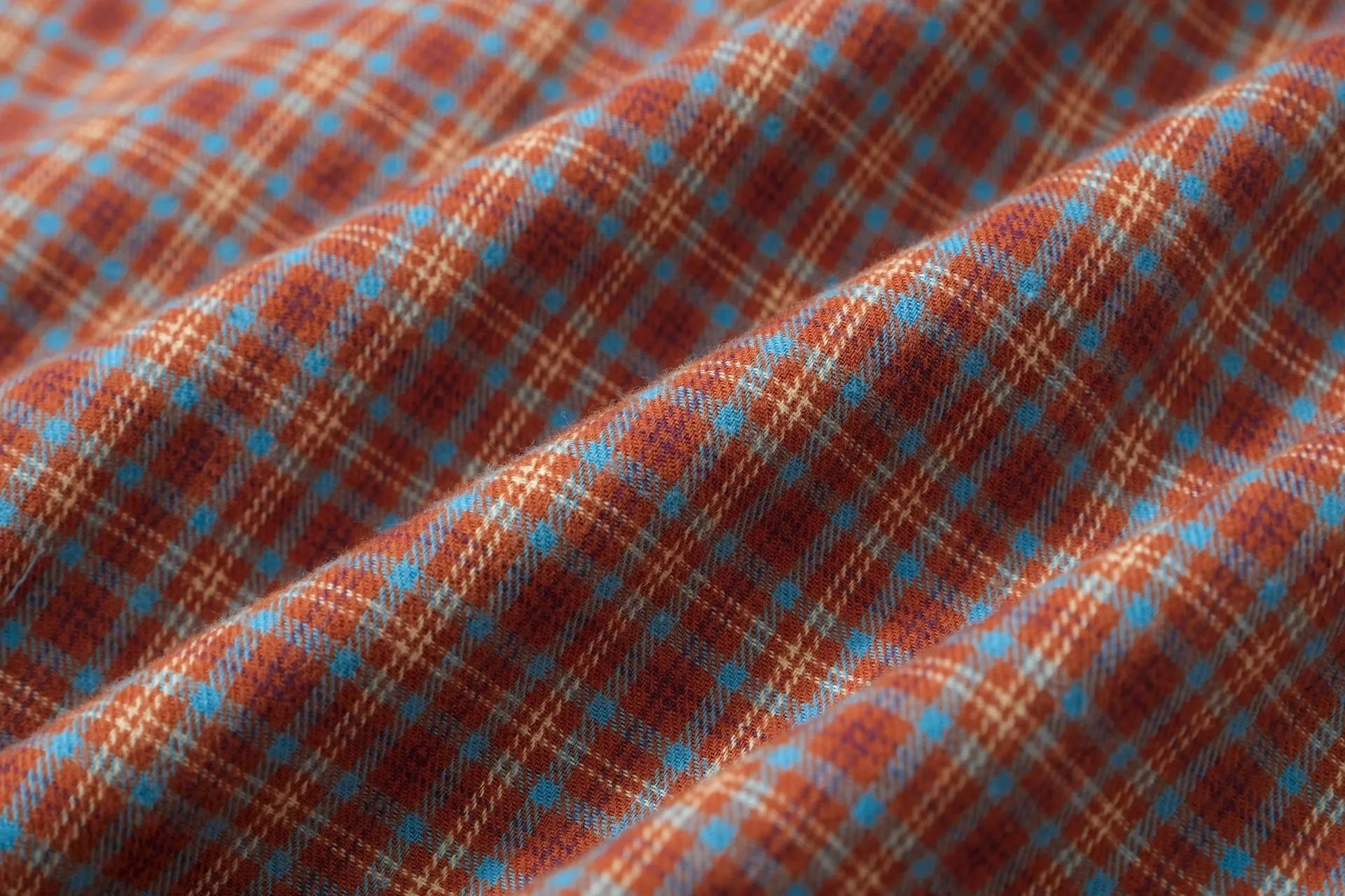 Acne Studios Plaid Shirt with Contrast Sleeves Red Beige - 18