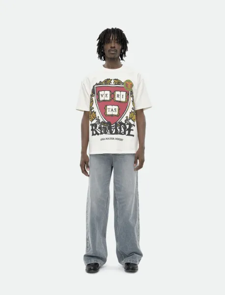 Rhude Harvard Crest White T-Shirt - 3