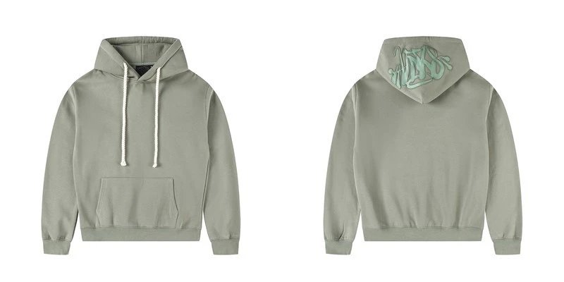 Design Graffiti Logo Black Hoodie and Sweatpants Set - 10