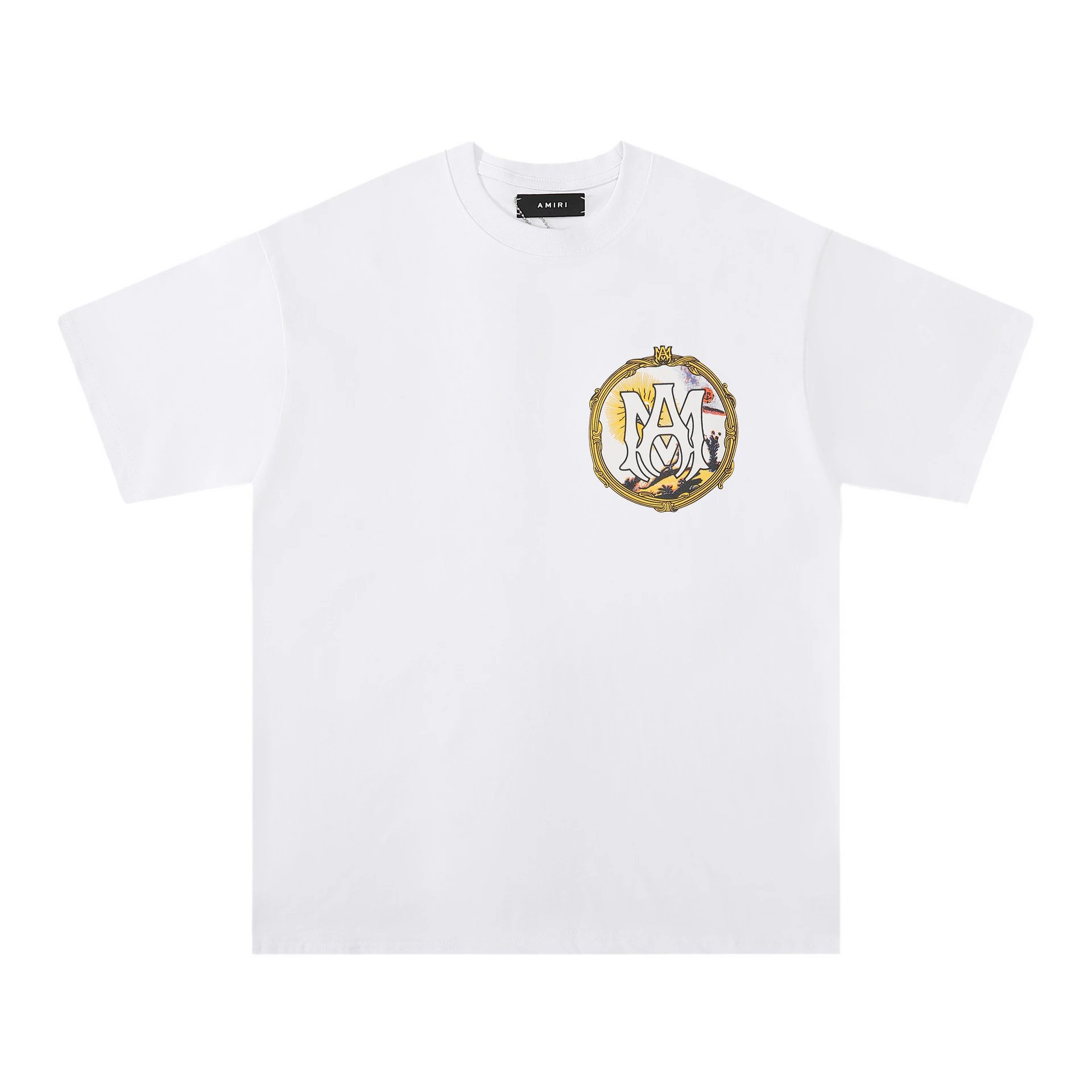 Amiri Logo Emblem White T-Shirt - 1