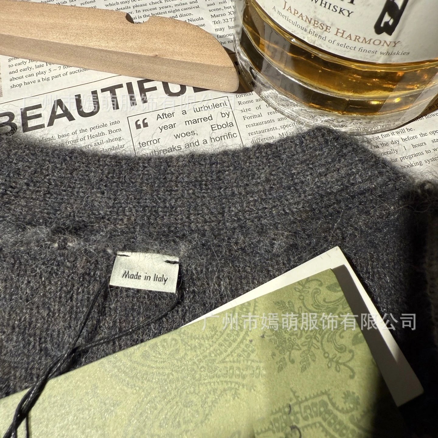 Design Abstract Print Gray Knit Cardigan Outerwear.cardigan - 8
