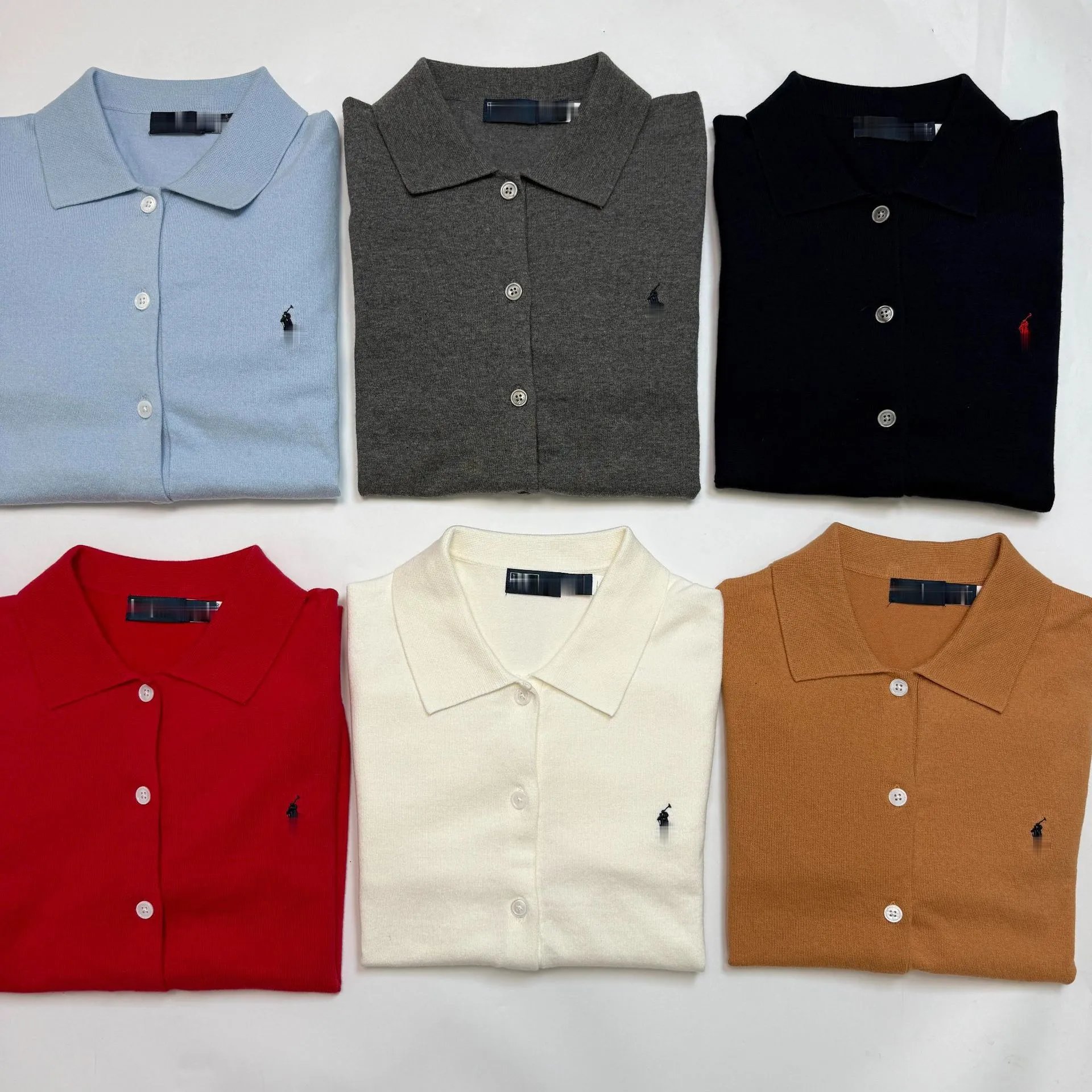 Polo Ralph Lauren Knit Polo Cardigan Gray Sweater - 8