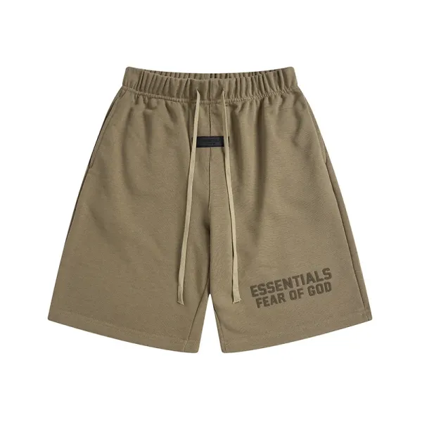 Fear of God Essentials Relaxed Fit Shorts Olive - 1