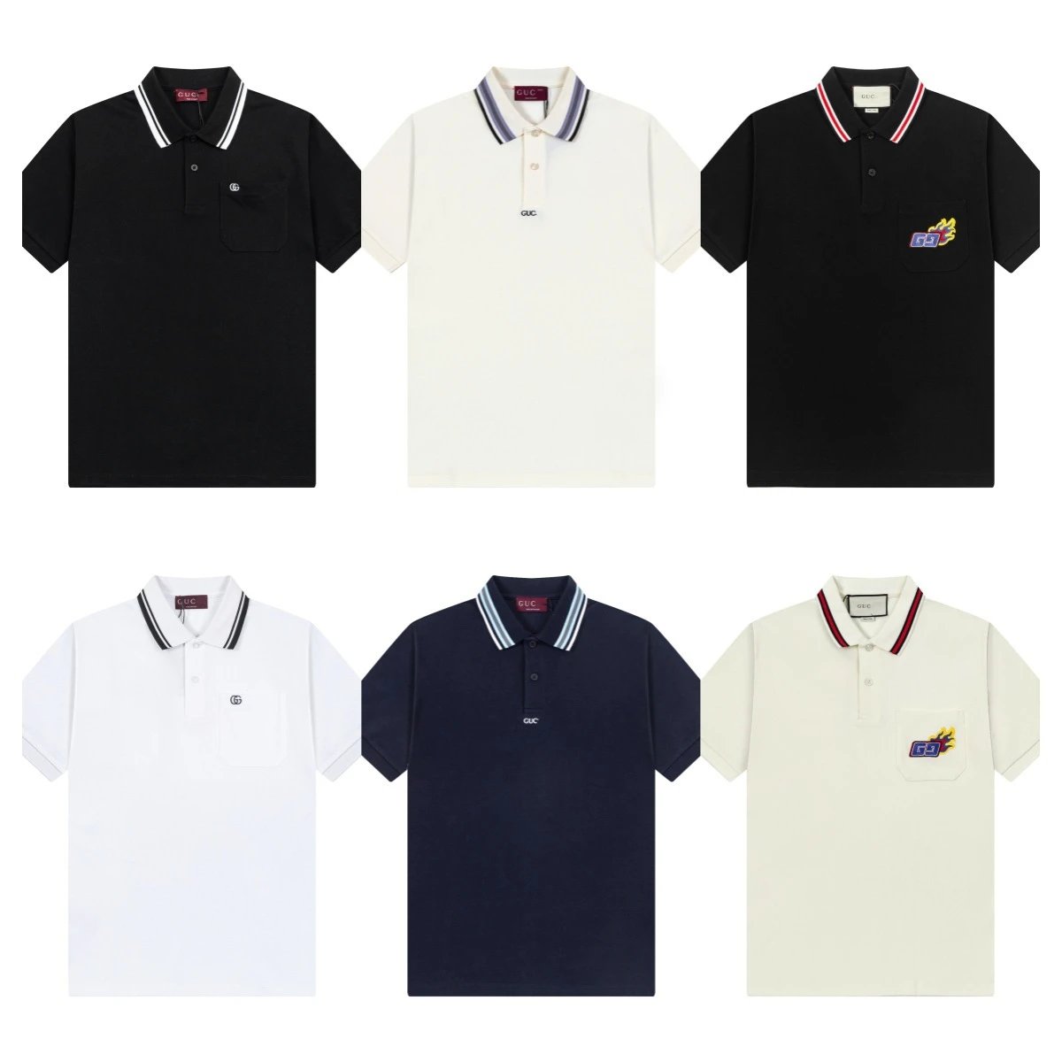 Gucci Web Stripe Polo White Polo Shirt - 5