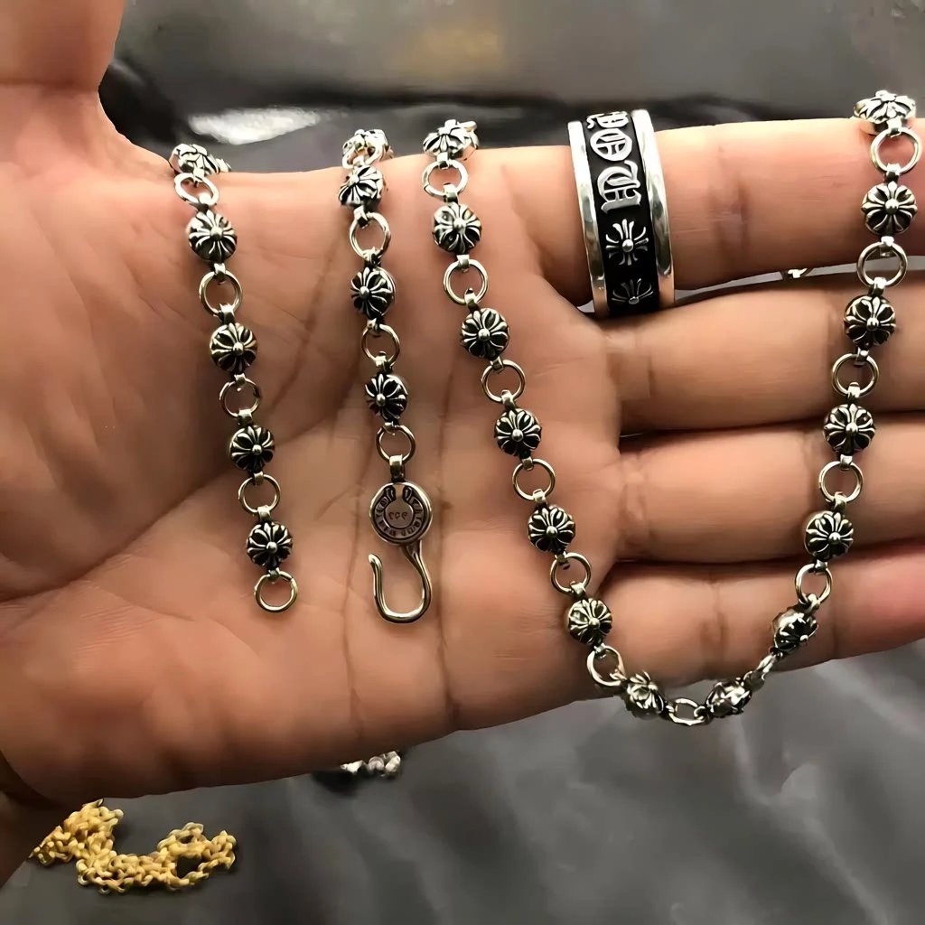 Cross Flower Bead Chain