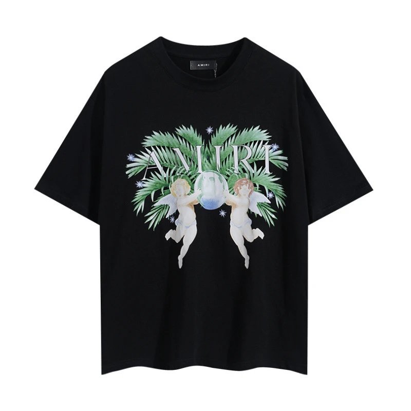 Amiri Script Logo Black Oversized T-Shirt - 9