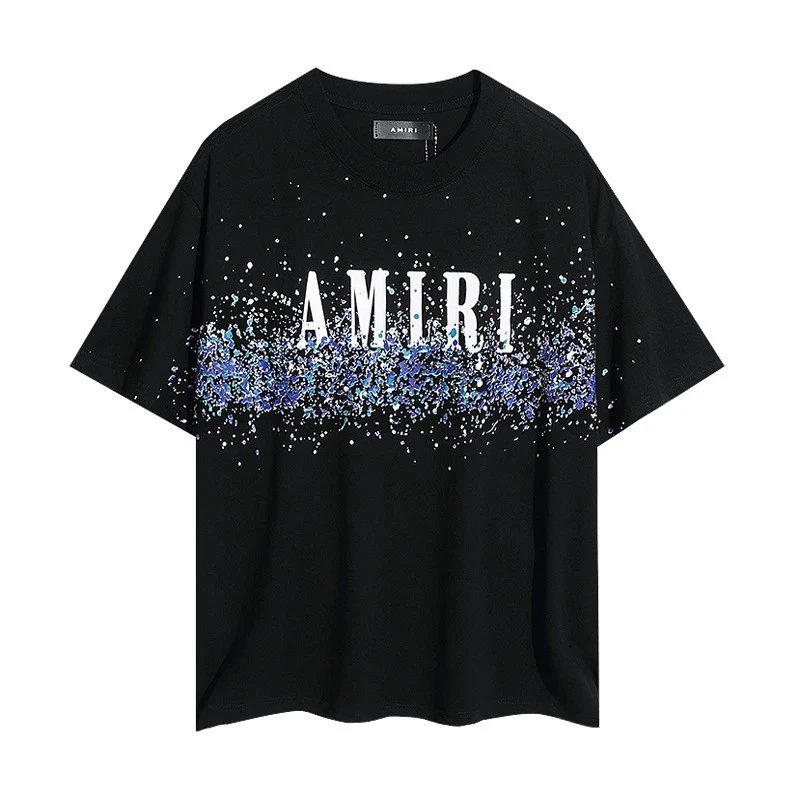 Amiri Script Logo Black Oversized T-Shirt - 8
