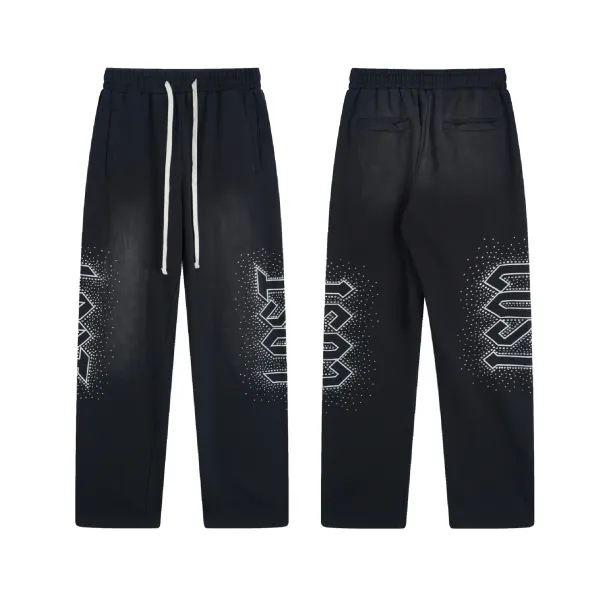 Design Pixelated Logo Sweatpants Black - 1