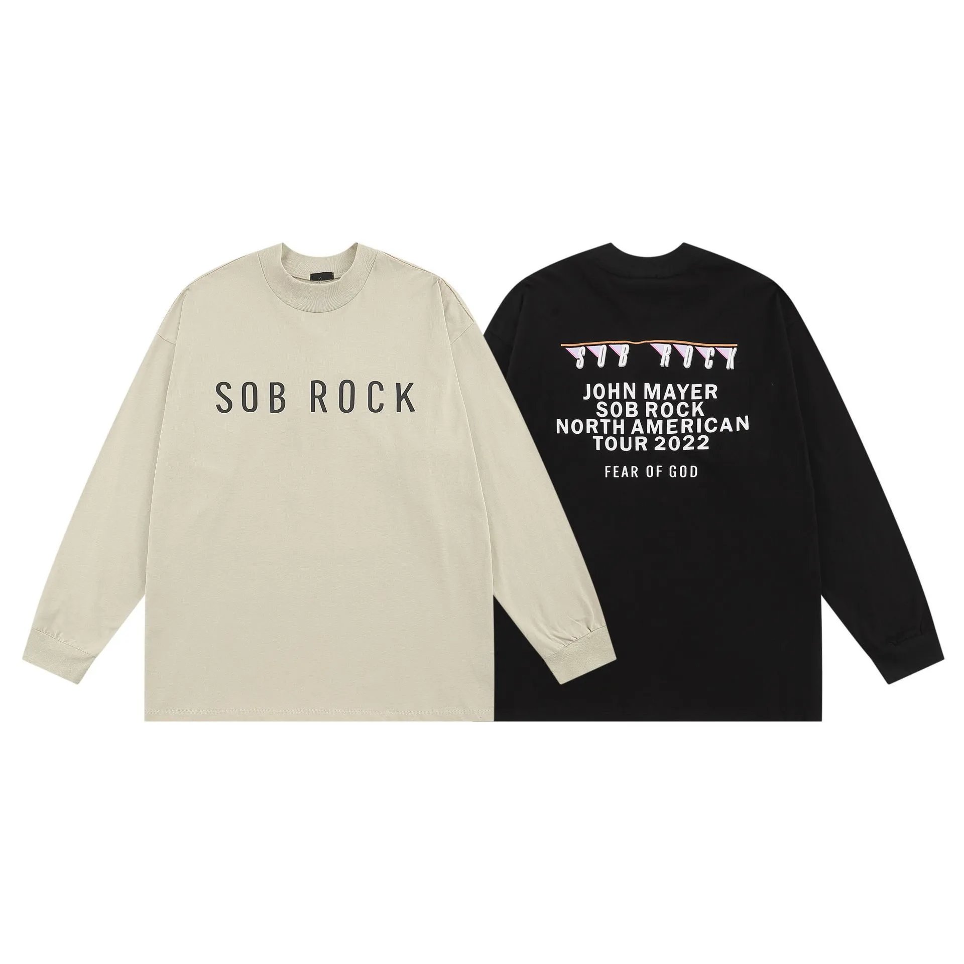 Fear of God Sob Rock North American Tour 2022 Long Sleeve T-Shirt Black - 6