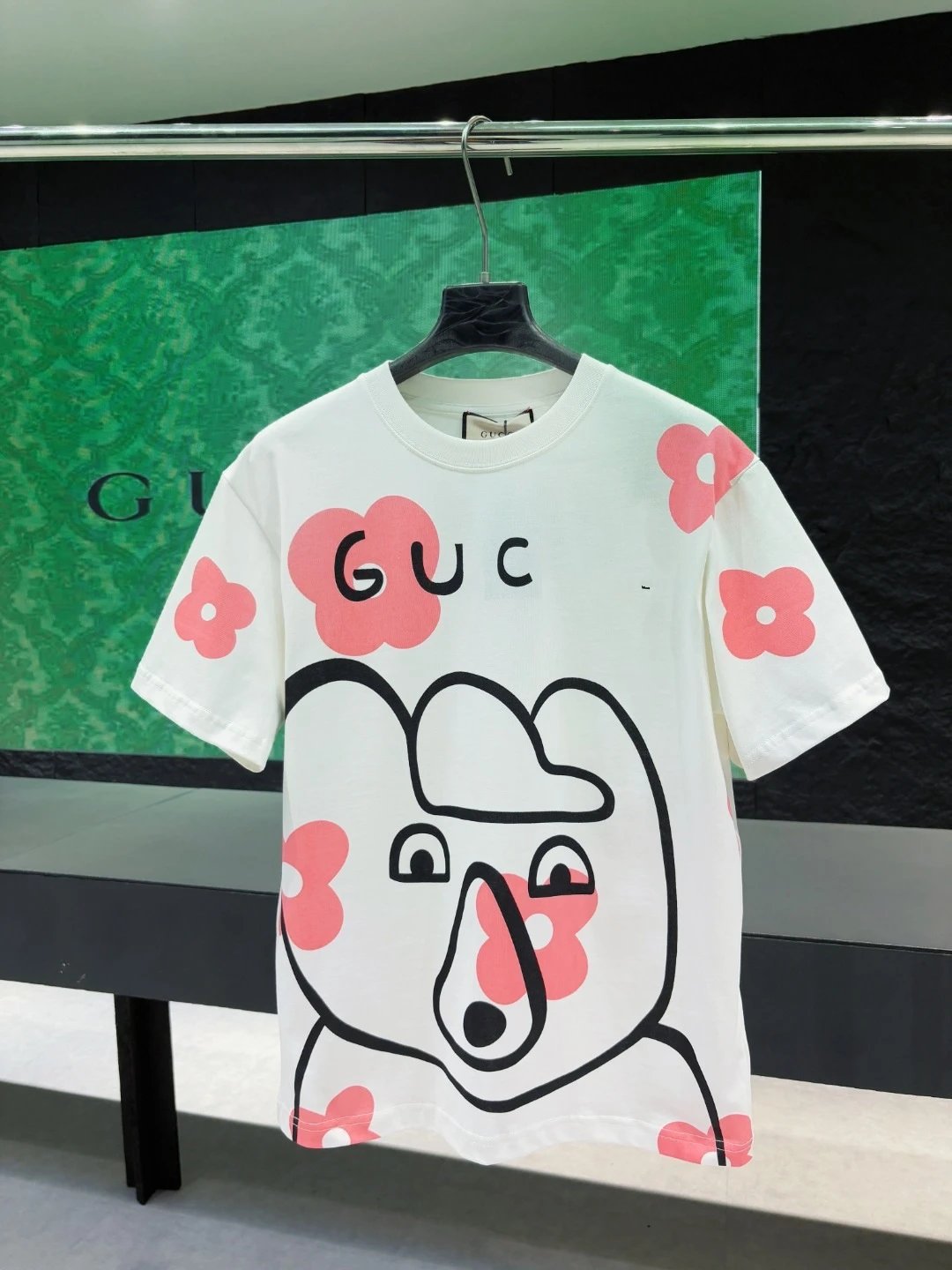 Gucci Crab Print Graphic T-Shirt Off-White - 8