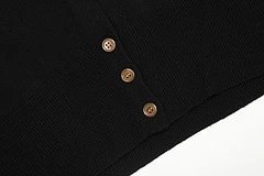Design Cropped Cardigan Black Knit Cardigan Outerwear.cardigan - 25