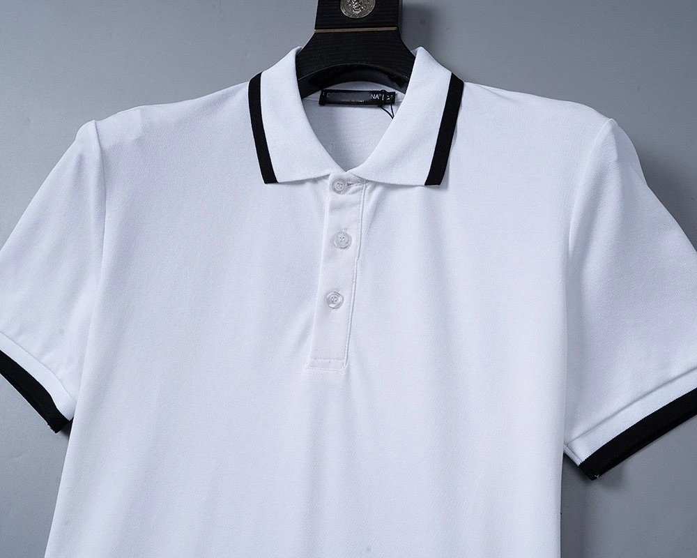 Gucci GG Monogram Black Polo with White Trim Tops Polo - 5