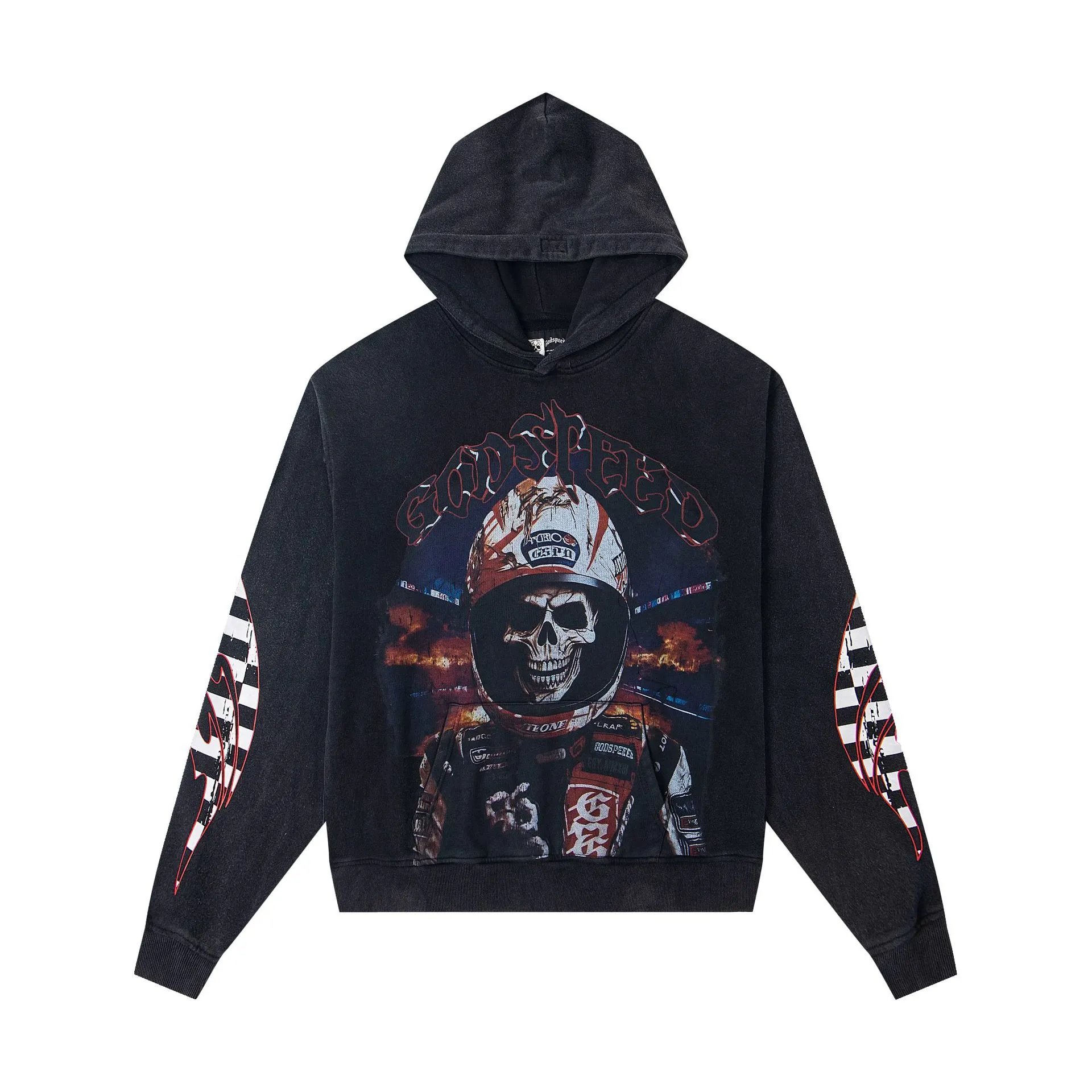 Godspeed Hoodies & Sweatshirts Graphic-print pullover hoodie — G07 Black