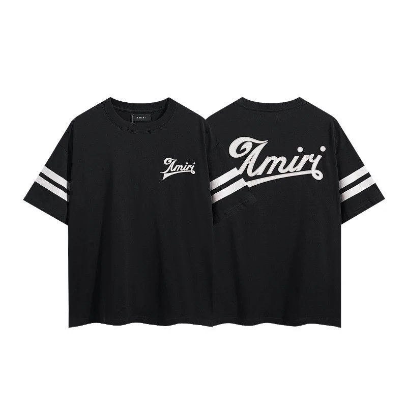 Amiri Script Logo Black Oversized T-Shirt - 12