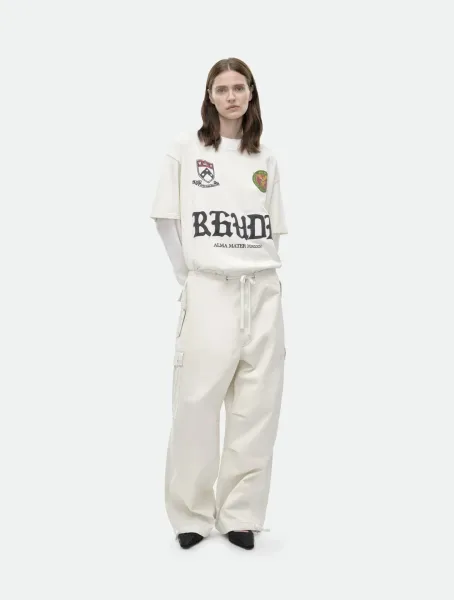 Rhude Harvard Crest White T-Shirt - 8