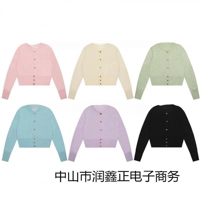Design Cropped Cardigan Black Knit Cardigan Outerwear.cardigan - 7