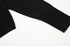 Design Cropped Cardigan Black Knit Cardigan Outerwear.cardigan - 24